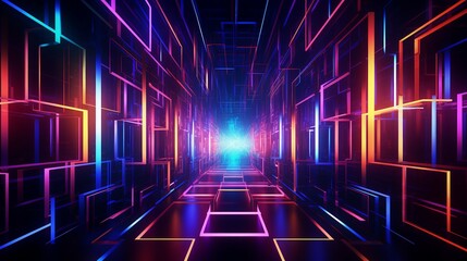 Crimson cybernetic landscape, exuding futuristic energy for immersive gaming.