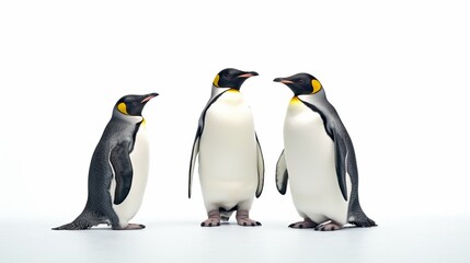 group of penguins with a ball
