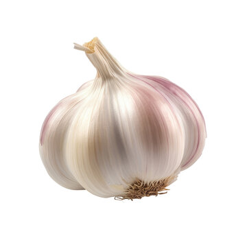 Image of garlic isolated on a transparent background