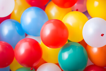 Fototapeta na wymiar birthday party balloons colourful balloons