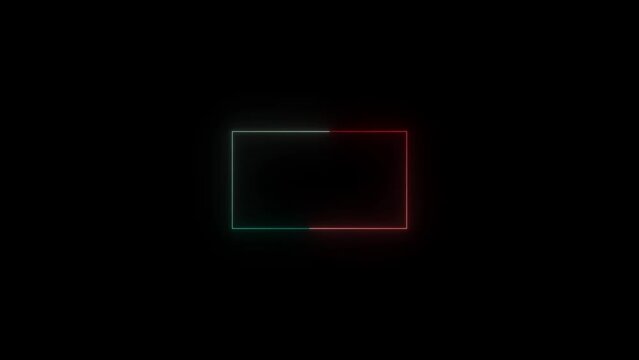 A colorful squire neon animation . squire frem icon