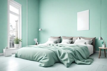 Fototapeta na wymiar bedroom interior with bed