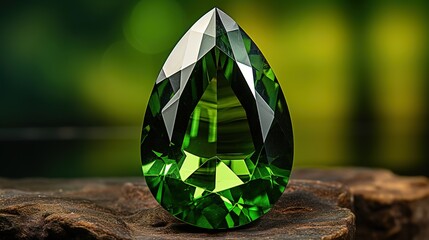 green diamond on white background