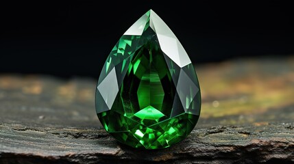 green diamond on white background