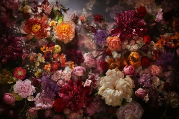Fototapeta na wymiar lovely floral artwork. Generative AI
