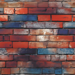 Seamless brick tile. Continuously repeating patterns provide an endlessly versatile background for varied usage