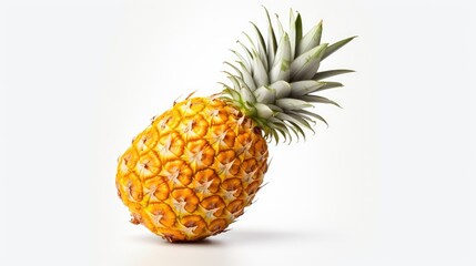 Fresh Pineapple Fruit Photography Isolated Background