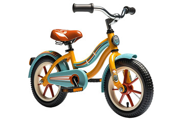 Fototapeta premium bicycle for children isolated on a Transparent background. Generative AI
