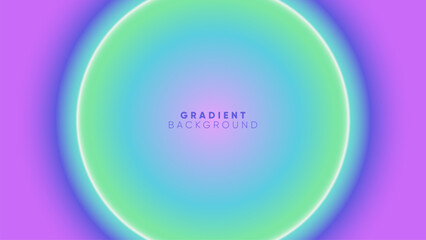 Blue Neon Glow Banner Background. Dynamic Blurred Radial Beam in Futuristic Space Design. Horizontal Header for Corporate Presentation and Technology Announcement. Trendy Vector Illustration Concept.	