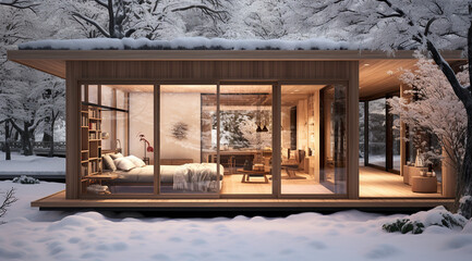 Cozy House in the Snow