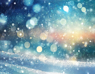 Snowy Dreamscape Captivating Bokeh