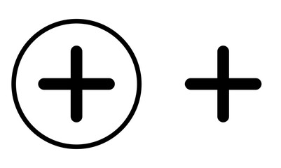 Obraz premium Plus Zoom in icon simple vector perfect illustration