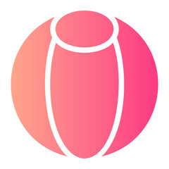 beach ball gradient icon