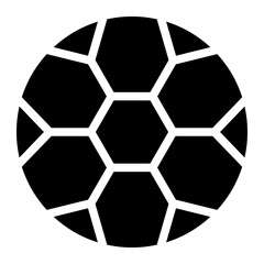 Obraz premium ball glyph icon