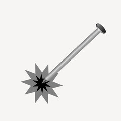 Metal nail vector and Illustration
