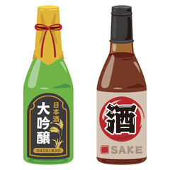 日本酒　瓶