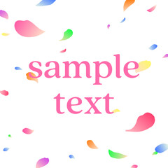 背景素材_花吹雪_カラフル