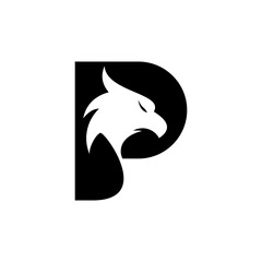 eagle logo creative with font,vector