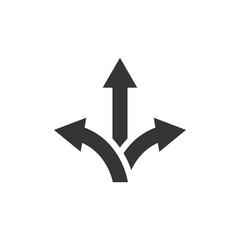Directional arrows on a transparent background