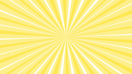 Yellow and white sunburst background