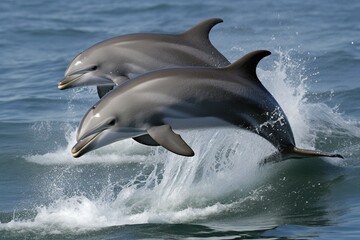 Fascinating world of dolphins. Generative AI