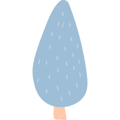 Hand Drawn Winter Tree