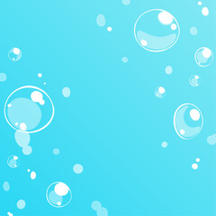 背景イラスト_水中の泡