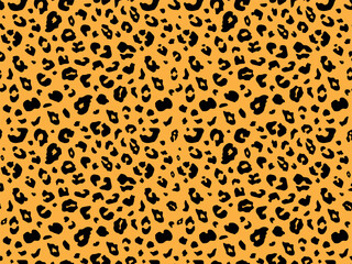 Seamless leopard and jaguar skin pattern vector illustration, Animal skin pattern for fabric and textile printing, wrapping paper, backdrops, Cheetah skin pattern background