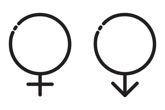 male and female symbols gender equality symbols