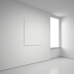 Blank Photo Frame Mockup on White Background