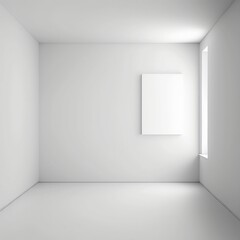 Blank Photo Frame Mockup on White Background