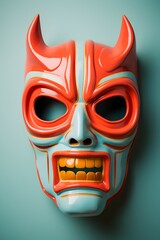 Obraz premium Demon mask halloween theme 3d object