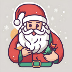 santa claus with gifts