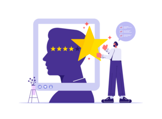 Employee performance evaluation, appraisal, assessment for rating or feedback concept, Human resources with employee assessment