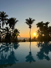 Fototapeta na wymiar Sunset in Kerala