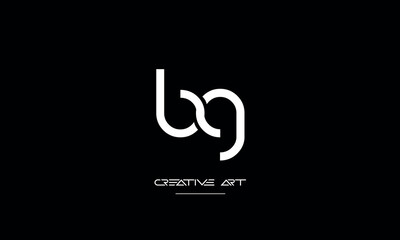 BG, GB, B, G abstract letters logo monogram © Nadia