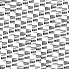 The striped pieces are arranged in a checkerboard pattern, like a field on a board.