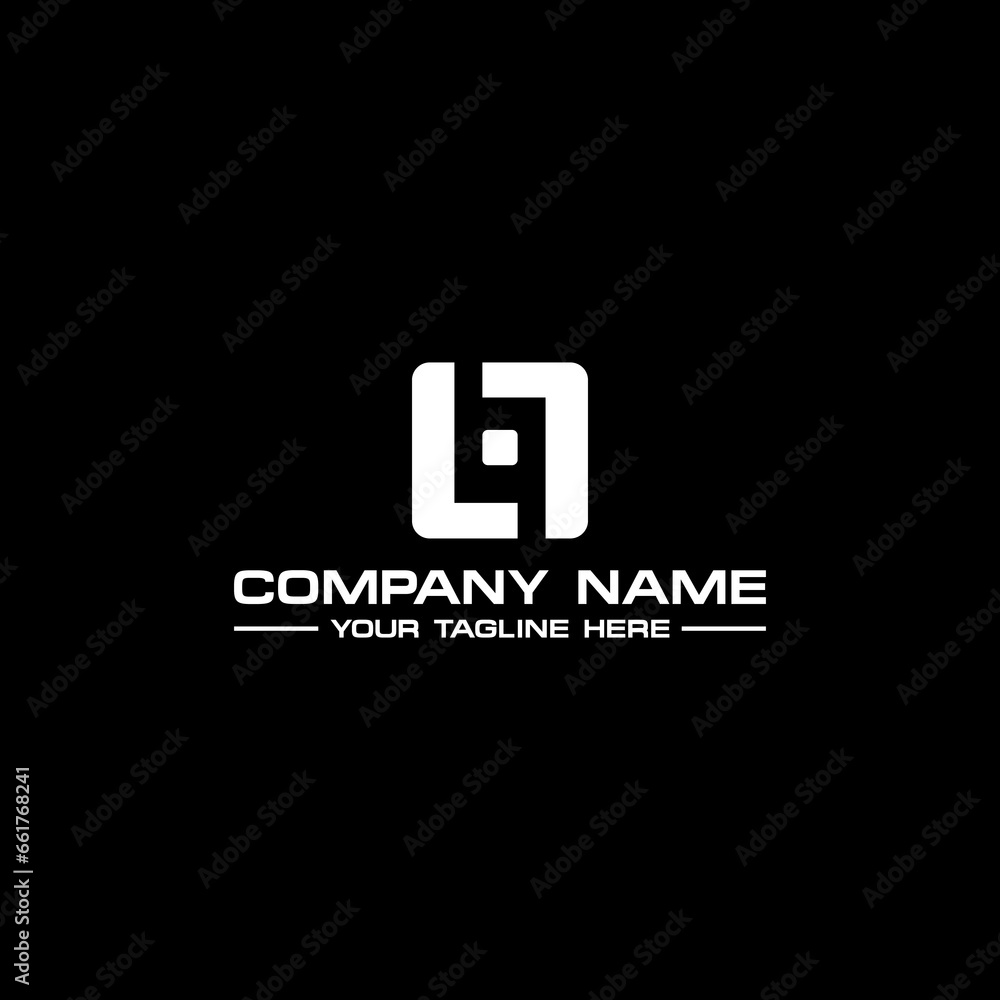 Poster LF Initial Logo Sign Design for Your Company