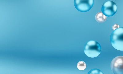 Colorful wallpaper. Abstract objects on a colored background. Trendy illustration design. 3d rendering.