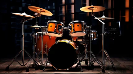 Fotobehang drum set, musical instrument  © Brian