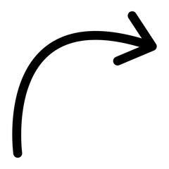 Hand drawn arrow icon