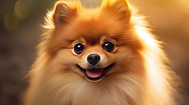 a cute pomeranian breed dog.