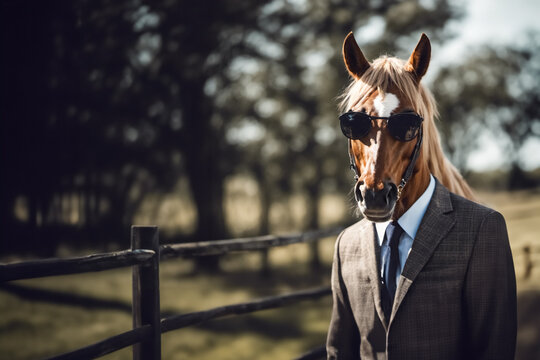 Un cavallo da corsa modello