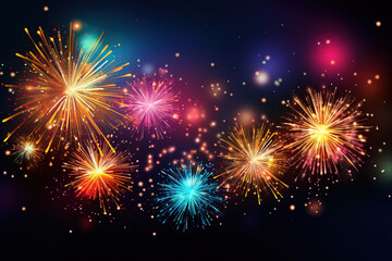 Fototapeta na wymiar Firework for party and celebration