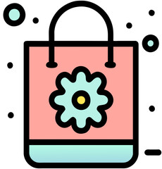 Cute Shopping Bag Icon