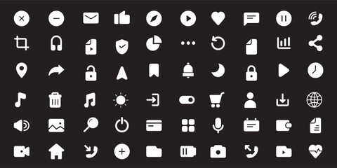 big set icon collection, universal icon set