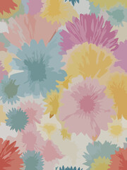 Fototapeta na wymiar A mesmerizing display of abstract floral patterns created using vector graphics.