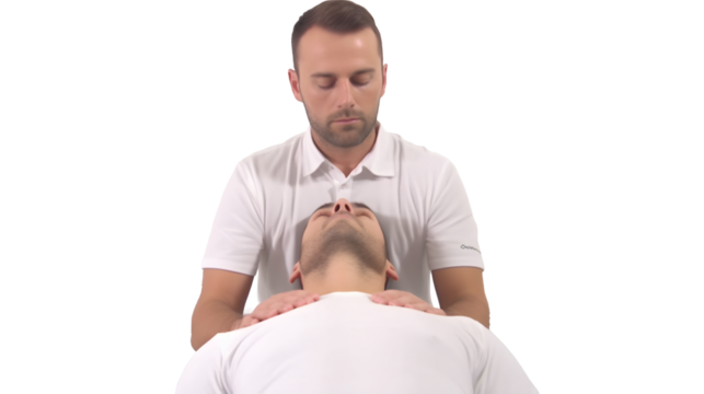 Kiné masseur kinésithérapeute avec transparence, sans background