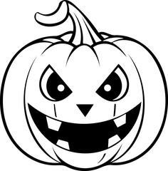
Halloween Pumpkin vector design, Jack-o-lantern autumn pumpkins silhouette, Jack Pumpkin SVG, Spooky printable fall PNG images, Halloween face sublimation designs