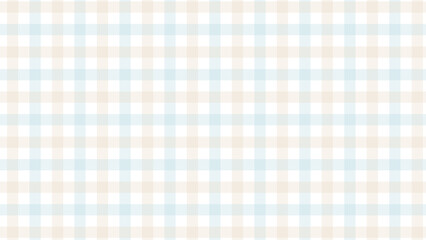Light beige and blue plaid fabric texture as a background	